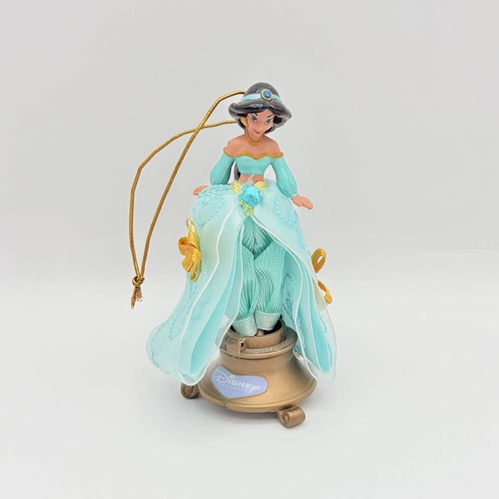 Disney Princess Jasmine Ornament 2002 Vintage Disney Doll Dress 3.5"